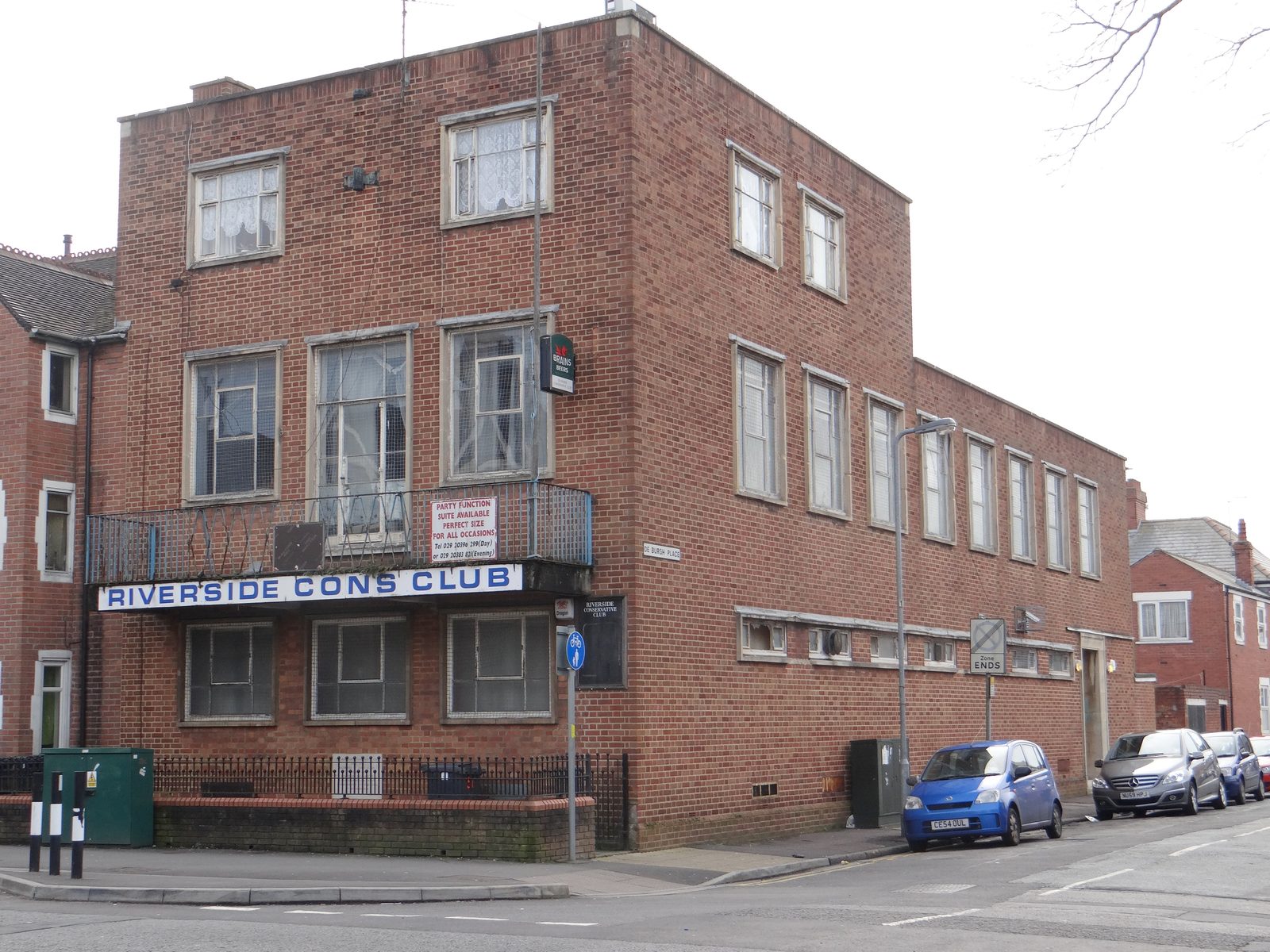 The new community centre building acquired by Uthman Mosque on the corner of De Burgh Place and Neville Street, Riverside, Cardiff